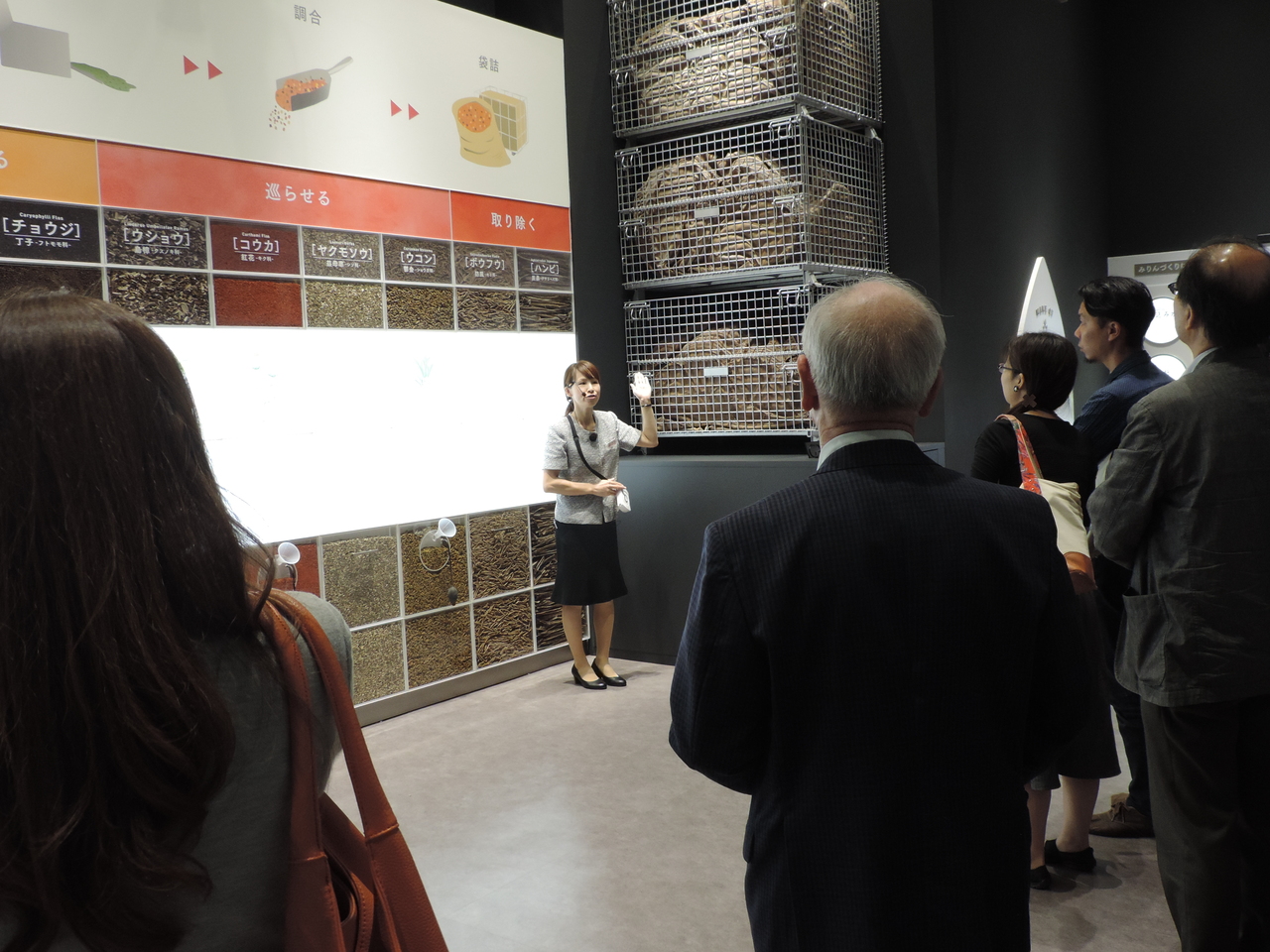 　　　　　《工場・生薬圃場の見学》　(1)